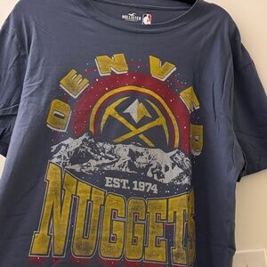 Hollister Denver Nuggets Graphic Tee - Blue and Yellow